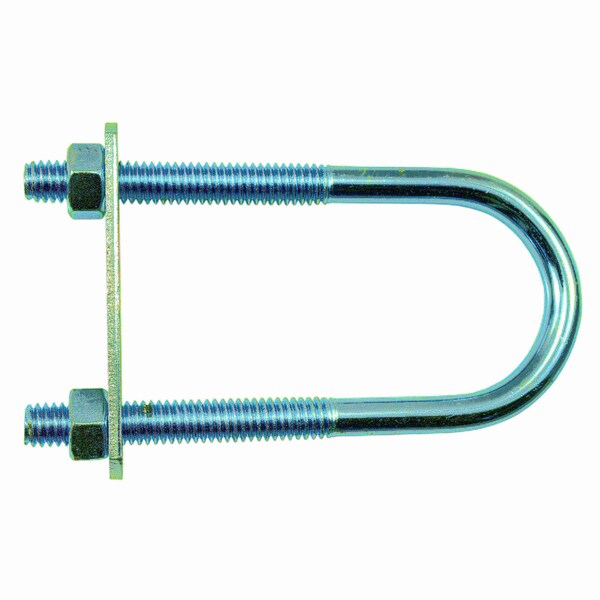 Midwest Fastener Round U-Bolt, 5/16"-18, 1-3/8 in W, 3-3/4 in H, Zinc Plated Steel, 10 PK 52264 - main